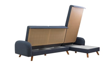 Malkiat Hjørnesovesofa - Mørkeblå - Møbler - Sofaer - Sovesofaer - Hjørnesovesofa