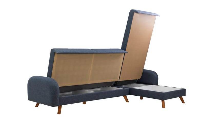Malkiat Hjørnesovesofa - Mørkeblå - Møbler - Sofaer - Sovesofaer - Hjørnesovesofa