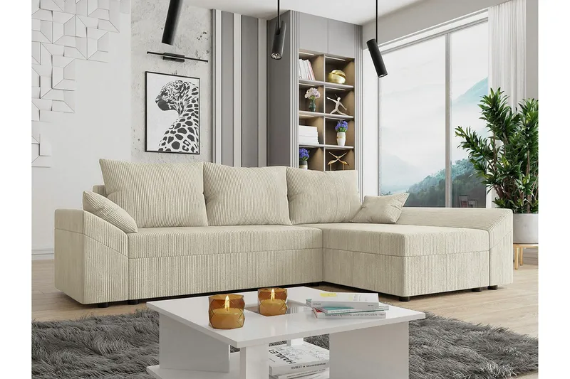 Midfeld 3-seters hjørnesovesofa - Møbler - Sofaer - Sovesofaer - Sovesofa divan