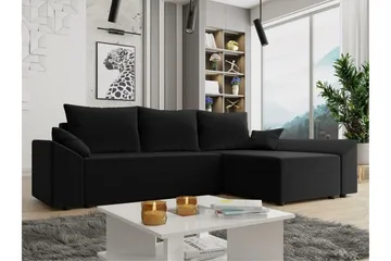 Midfeld 3-sits Hörnbäddsoffa Black - Møbler - Sofaer - Sovesofaer - Hjørnesovesofa
