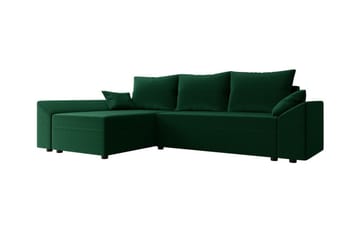Midfeld 3-sits Hörnbäddsoffa Dark green - Møbler - Sofaer - Sovesofaer - Hjørnesovesofa