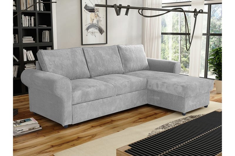 Midfeld 3-sits Hörnbäddsoffa Light grey/Dark grey - Møbler - Sofaer - Sovesofaer - Hjørnesovesofa