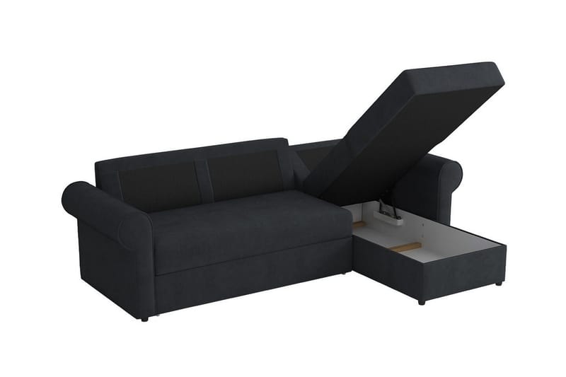 Midfeld 3-sits Hörnbäddsoffa NO_BRAND Dark blue - Møbler - Sofaer - Sovesofaer - Sovesofa divan