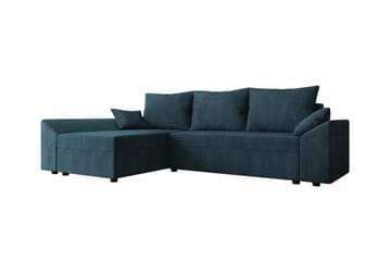 Midfeld 3-sits Hörnbäddsoffa NO_BRAND Dark blue - Møbler - Sofaer - Sovesofaer - Hjørnesovesofa