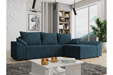 Midfeld 3-sits Hörnbäddsoffa NO_BRAND Dark blue - Møbler - Sofaer - Sovesofaer - Hjørnesovesofa