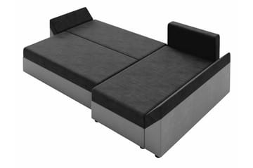 Midfeld 3-sits Hörnbäddsoffa NO_BRAND Dark Grey/Black - Møbler - Sofaer - Sovesofaer - Hjørnesovesofa