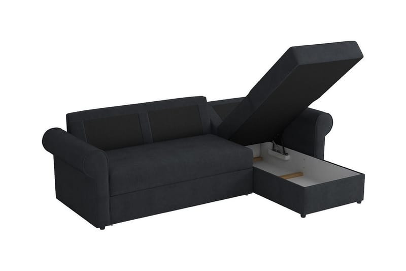Midfeld 3-sits Hörnbäddsoffa NO_BRAND Dark Turquoise - Møbler - Sofaer - Sovesofaer - Sovesofa divan