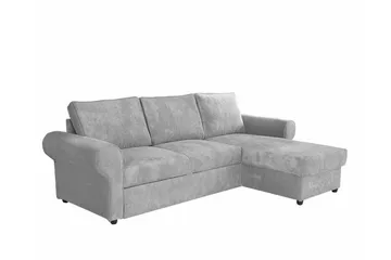 Midfeld 3-sits Hörnbäddsoffa NO_BRAND Light grey/Dark grey - Møbler - Sofaer - Sovesofaer - Hjørnesovesofa