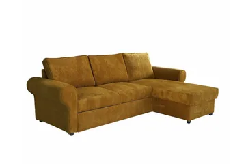 Midfeld 3-sits Hörnbäddsoffa NO_BRAND Mustard yellow - Møbler - Sofaer - Sovesofaer - Sovesofa divan
