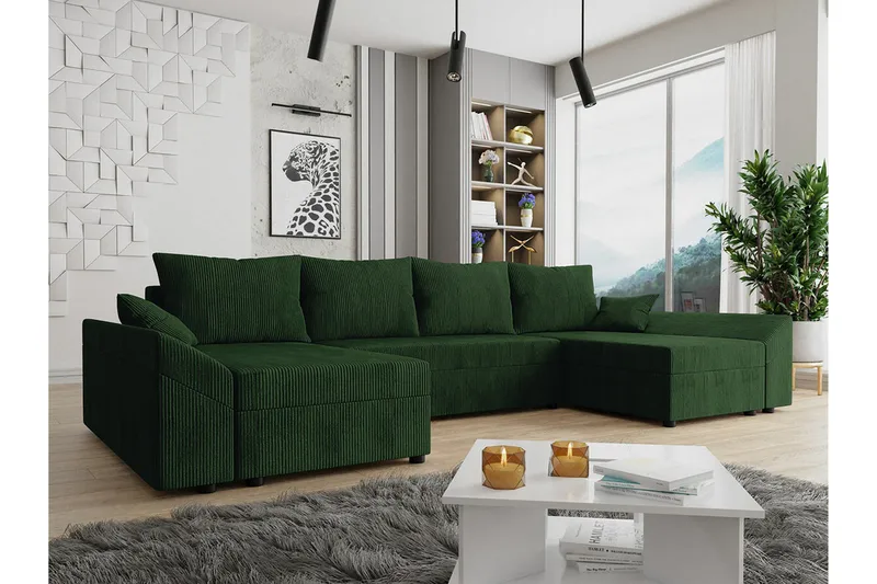 Midfeld 4-seters hjørnesovesofa - Møbler - Sofaer - Sovesofaer - Sovesofa divan