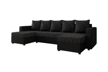 Midfeld 4-sits Hörnbäddsoffa Black - Møbler - Sofaer - Sovesofaer - Sovesofa divan