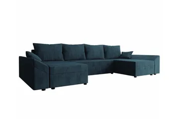 Midfeld 4-sits Hörnbäddsoffa Dark blue - Møbler - Sofaer - Sovesofaer - Hjørnesovesofa