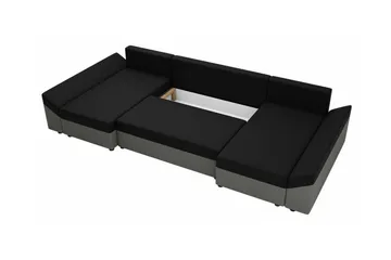 Midfeld 4-sits Hörnbäddsoffa Dark Grey/Black - Møbler - Sofaer - Sovesofaer - Hjørnesovesofa