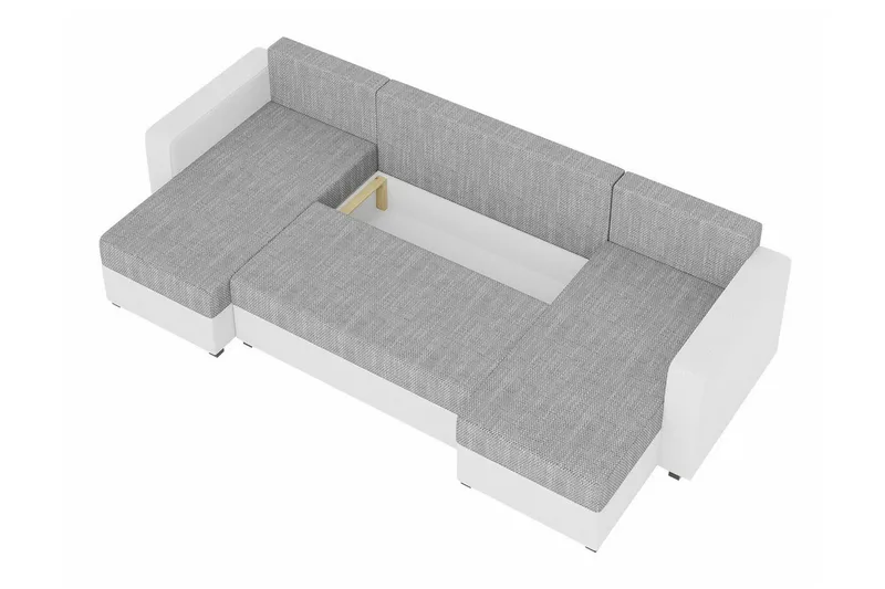 Midfeld 4-sits Hörnbäddsoffa NO_BRAND Black - Møbler - Sofaer - Sovesofaer - Sovesofa divan