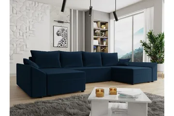 Midfeld 4-sits Hörnbäddsoffa NO_BRAND blue - Møbler - Sofaer - Sovesofaer - Sovesofa divan