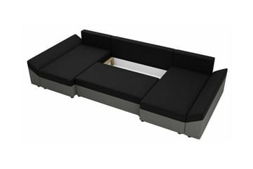 Midfeld 4-sits Hörnbäddsoffa NO_BRAND Dark brown/black - Møbler - Sofaer - Sovesofaer - Hjørnesovesofa