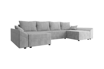 Midfeld 4-sits Hörnbäddsoffa NO_BRAND Light grey - Møbler - Sofaer - Sovesofaer - Langsgående sovesofa