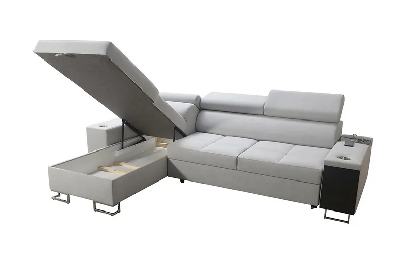 Morenia 3-seters Hjørnesovesofa Høyre - Brun - Møbler - Sofaer - Sovesofaer - Hjørnesovesofa