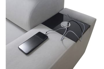 Morenia 3-seters Hjørnesovesofa Høyre - Lysegrå - Møbler - Sofaer - Sovesofaer - Hjørnesovesofa