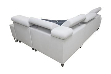 Morenia 3-seters Hjørnesovesofa Høyre - Lysegrå - Møbler - Sofaer - Sovesofaer - Hjørnesovesofa