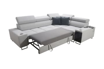 Morenia 3-seters Hjørnesovesofa Høyre - Lysegrå - Møbler - Sofaer - Sovesofaer - Hjørnesovesofa