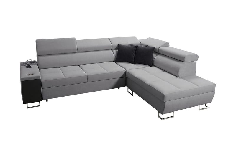 Morenia 3-seters Hjørnesovesofa Høyre, Lysegrå