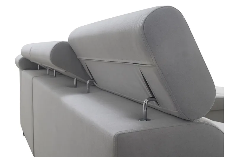 Morenia 3-seters Hjørnesovesofa Høyre - Lysegrå - Møbler - Sofaer - Sovesofaer - Hjørnesovesofa