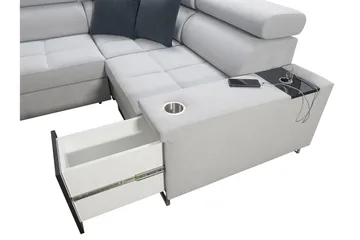 Morenia 3-seters Hjørnesovesofa Venstre - Brun - Møbler - Sofaer - Sovesofaer - Hjørnesovesofa