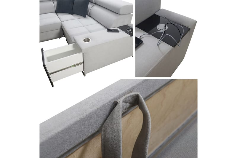 Morenia 3-seters Hjørnesovesofa Venstre - Brun - Møbler - Sofaer - Sovesofaer - Hjørnesovesofa