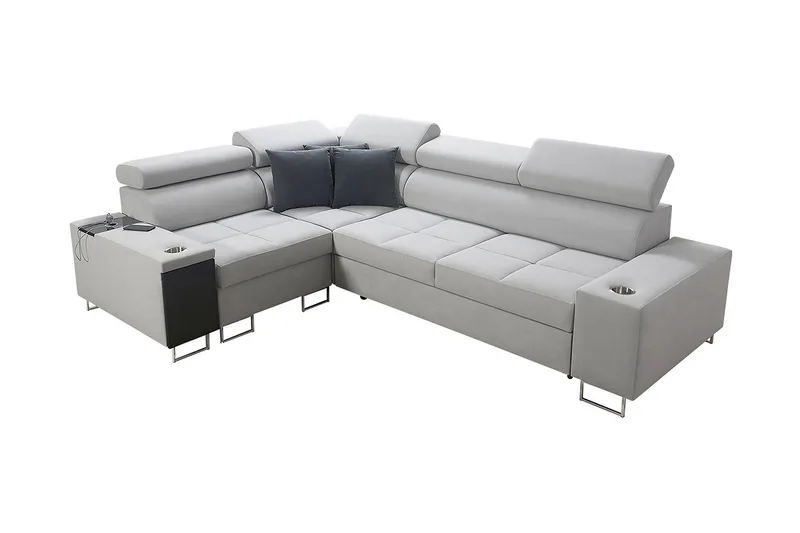 Morenia 3-seters Hjørnesovesofa Venstre, Hvit