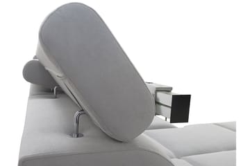 Morenia 4-seter Venstrevendt Sovesofa 127x284 cm med Oppbevaring i Stoff - Svart - Møbler - Sofaer - Sovesofaer - Hjørnesovesofa