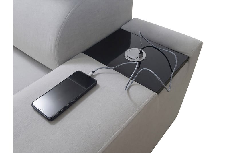 Morenia 4-seters Hjørnesovesofa Høyre - Svart - Møbler - Sofaer - Sovesofaer - Hjørnesovesofa