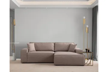 Munehiro Hjørnesovesofa - Brun - Møbler - Sofaer - Sovesofaer - Hjørnesovesofa