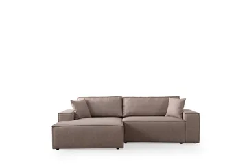 Munehiro Hjørnesovesofa - Brun - Møbler - Sofaer - Sovesofaer - Hjørnesovesofa