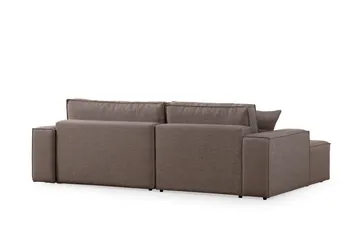 Munehiro Hjørnesovesofa - Brun - Møbler - Sofaer - Sovesofaer - Hjørnesovesofa
