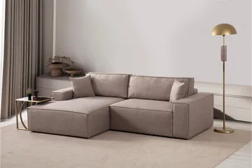 Munehiro Hjørnesovesofa - Brun - Møbler - Sofaer - Sovesofaer - Hjørnesovesofa