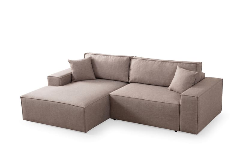 Munehiro Hjørnesovesofa - Brun - Møbler - Sofaer - Sovesofaer - Hjørnesovesofa