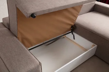 Munehiro Hjørnesovesofa - Brun - Møbler - Sofaer - Sovesofaer - Hjørnesovesofa