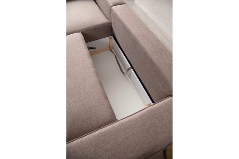 Munehiro Hjørnesovesofa - Brun - Møbler - Sofaer - Sovesofaer - Hjørnesovesofa