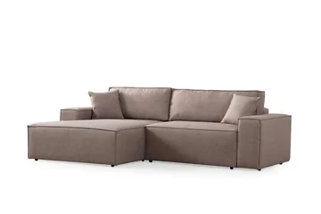 Munehiro Hjørnesovesofa - Brun - Møbler - Sofaer - Sovesofaer - Hjørnesovesofa