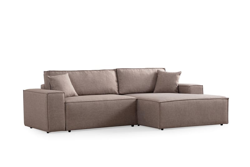 Munehiro Hjørnesovesofa - Brun - Møbler - Sofaer - Sovesofaer - Hjørnesovesofa