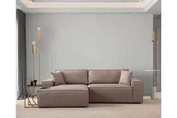 Munehiro Hjørnesovesofa - Brun - Møbler - Sofaer - Sovesofaer - Hjørnesovesofa