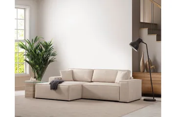 Munehiro Hjørnesovesofa - Ecru - Møbler - Sofaer - Sovesofaer - Hjørnesovesofa