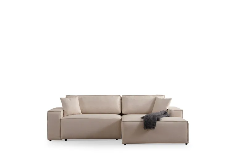 Munehiro Hjørnesovesofa - Ecru - Møbler - Sofaer - Sovesofaer - Hjørnesovesofa