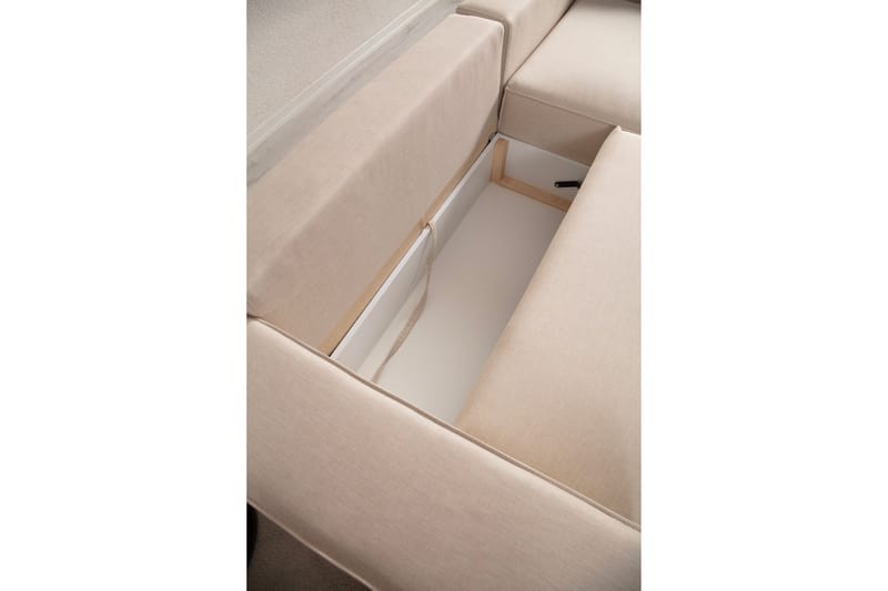 Munehiro Hjørnesovesofa - Ecru - Møbler - Sofaer - Sovesofaer - Hjørnesovesofa