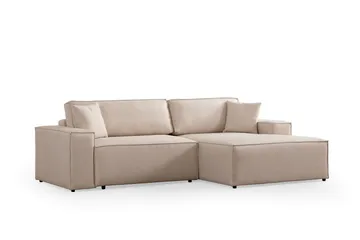 Munehiro Hjørnesovesofa - Ecru - Møbler - Sofaer - Sovesofaer - Hjørnesovesofa