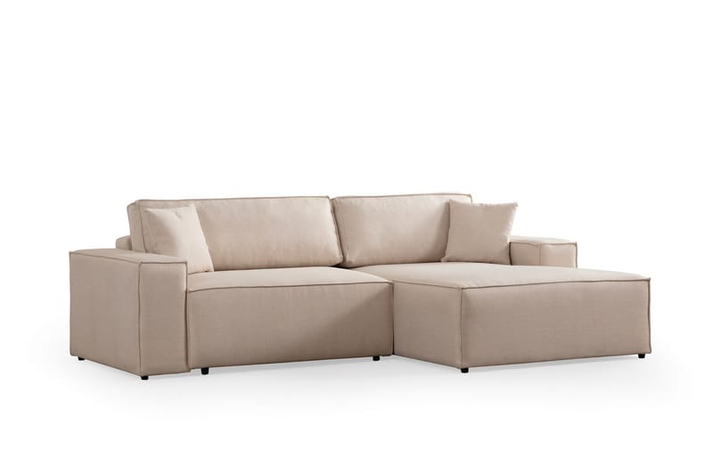 Munehiro Hjørnesovesofa - Ecru - Møbler - Sofaer - Sovesofaer - Hjørnesovesofa