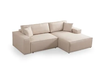 Munehiro Hjørnesovesofa - Ecru - Møbler - Sofaer - Sovesofaer - Hjørnesovesofa