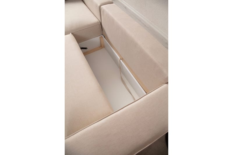 Munehiro Hjørnesovesofa - Ecru - Møbler - Sofaer - Sovesofaer - Hjørnesovesofa