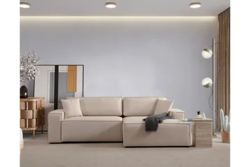 Munehiro Hjørnesovesofa - Ecru - Møbler - Sofaer - Sovesofaer - Hjørnesovesofa